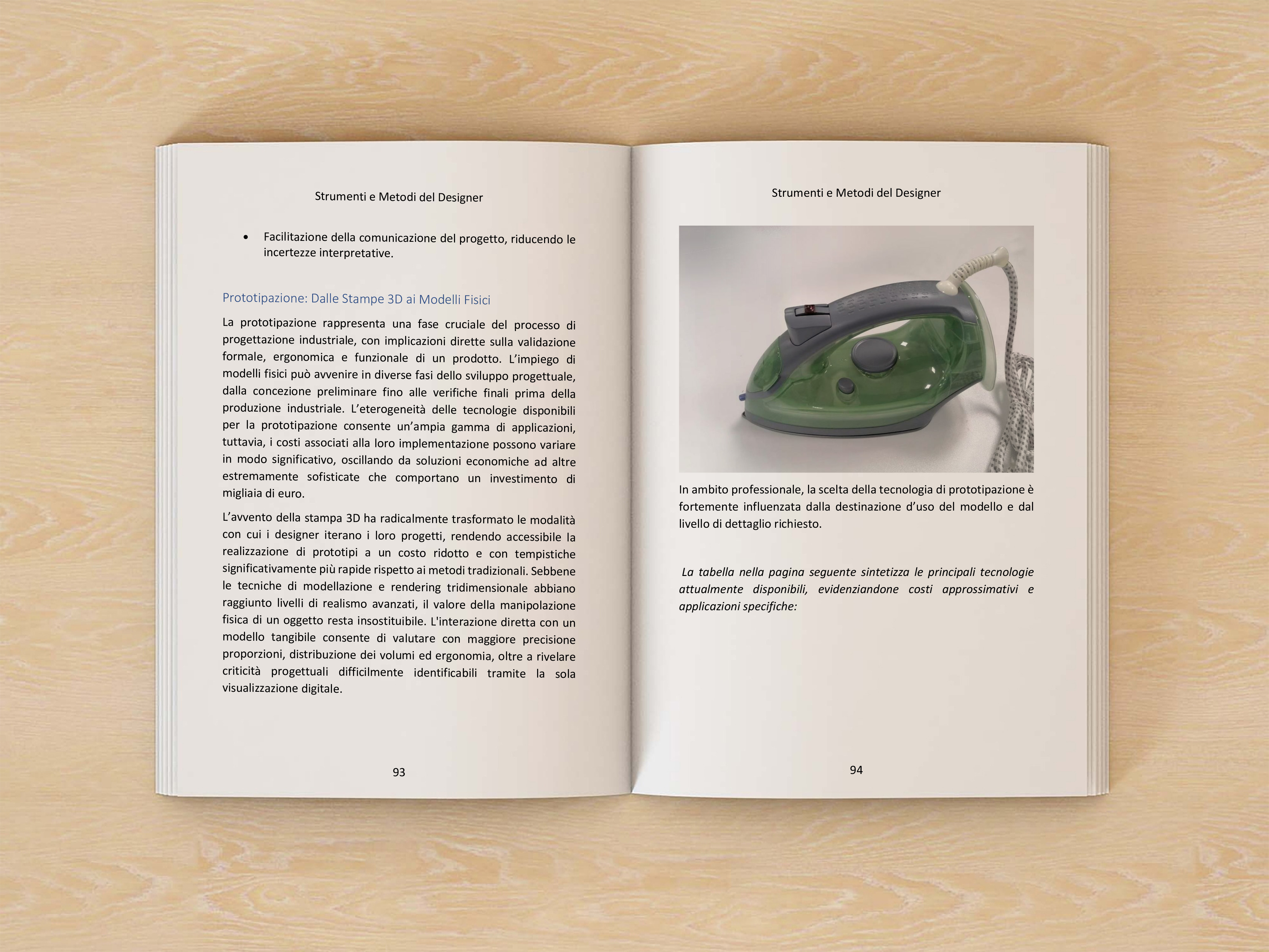 Pagine di Real Design dedicate al metodo e alla prototipazione