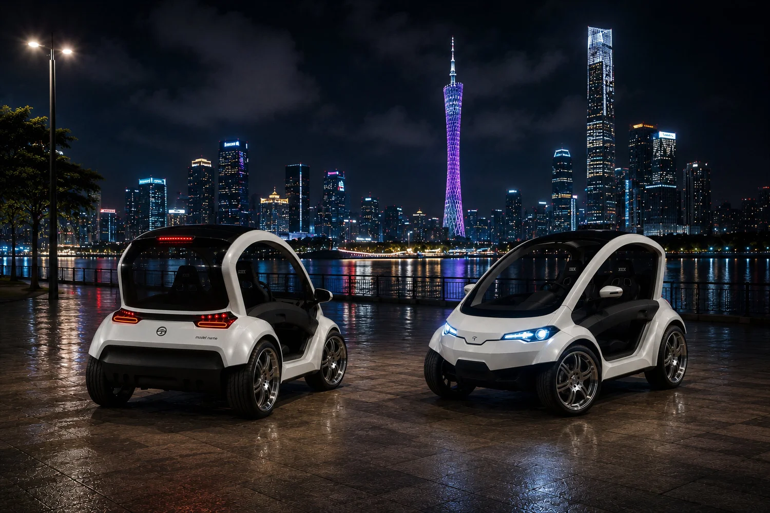 Visione finale della city car elettrica compatta