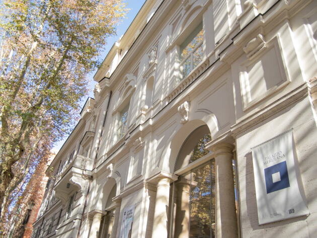 Facciata di Palazzo Merulana a Roma